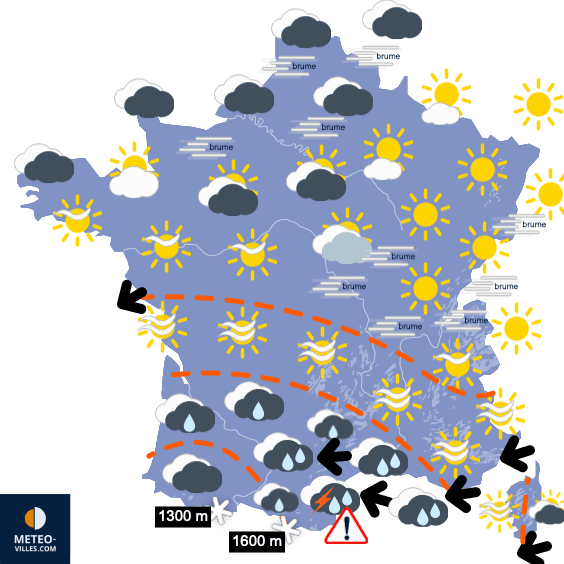 Place à un courant très agité et froid en fin de semaine