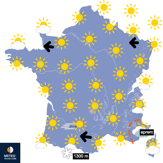Pluies marquées dans le Sud en fin de semaine ?