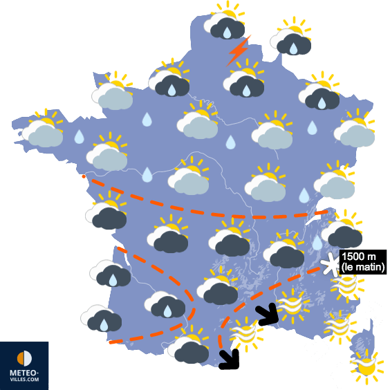 Début de semaine mitigé, puis plus doux par le sud-ouest