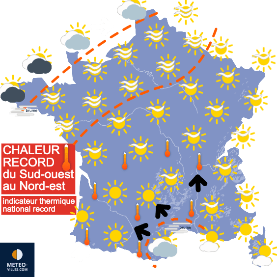 Pluie de records avant un nouveau week-end très chaud !!