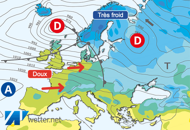 Carte de prévisions d'europe du Dimanche 24 décembre 2023