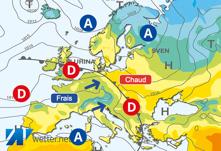 Carte de prévisions d'europe du Vendredi 3 mai 2024