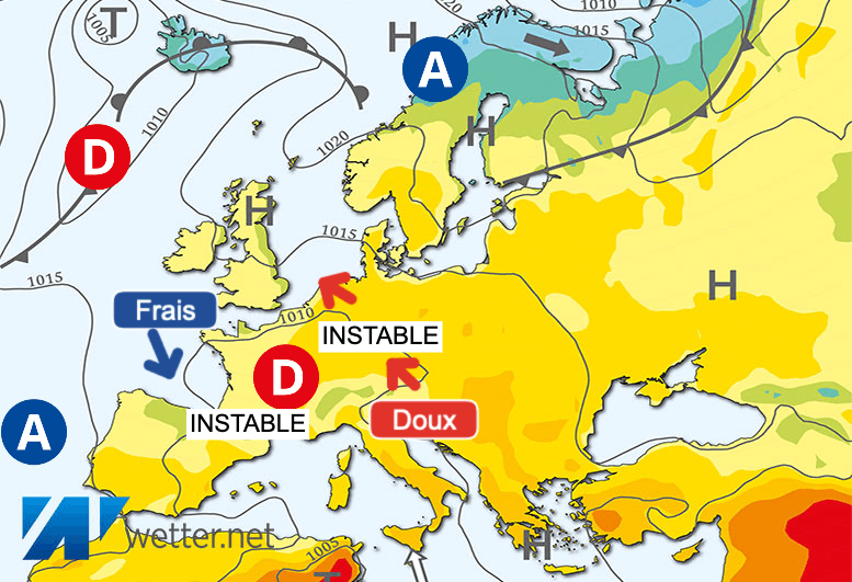 Carte de prévisions d'europe du Lundi 20 mai 2024