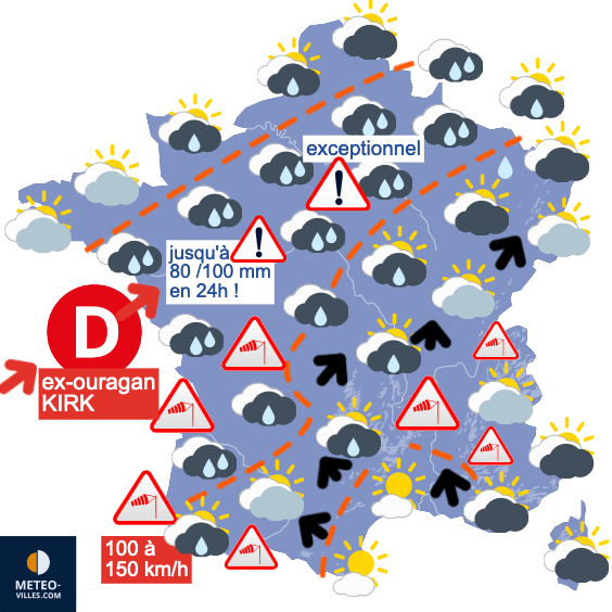 Retour au calme après l'ex-ouragan Kirk ?