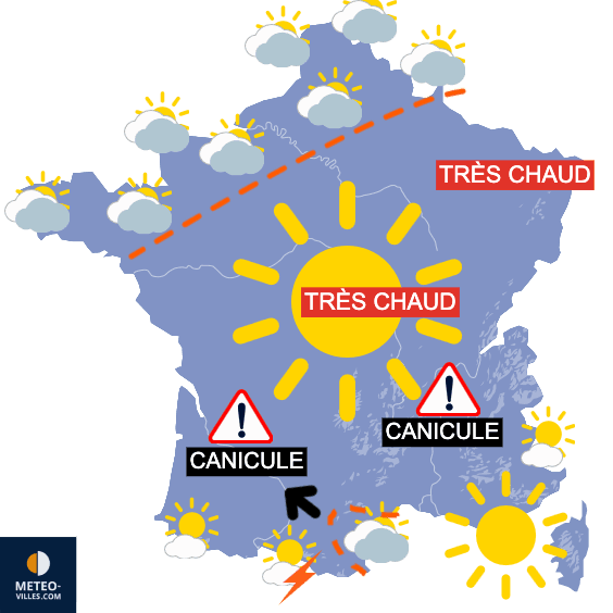 Carte de température France