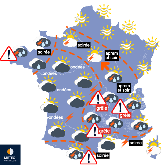 Carte de température France