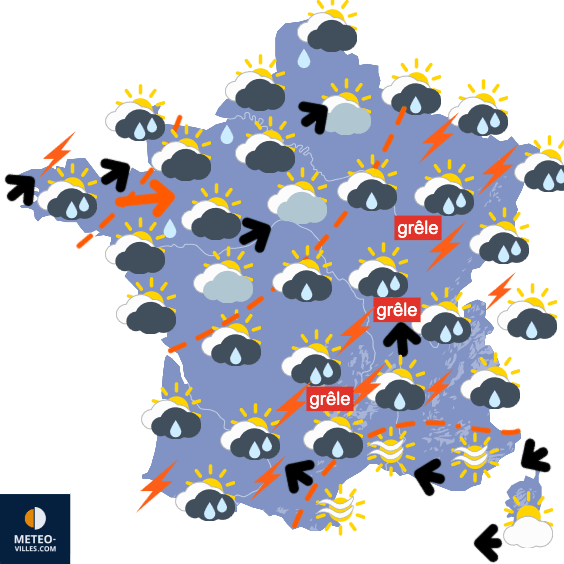 Carte de température France
