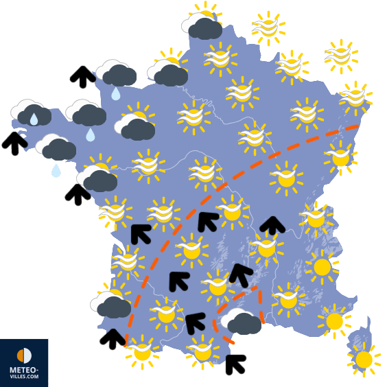 Carte de température France