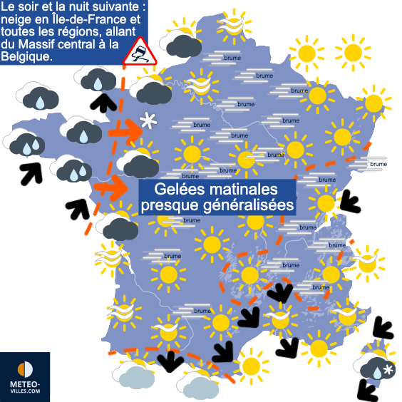 Carte de température France