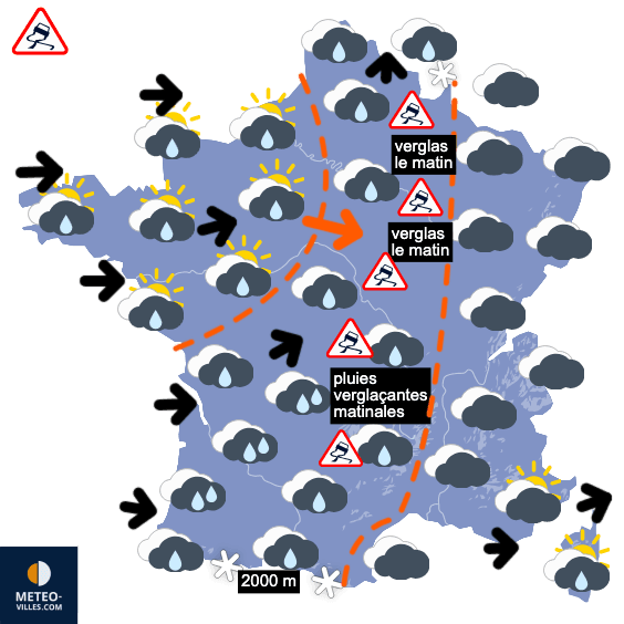 Carte de température France