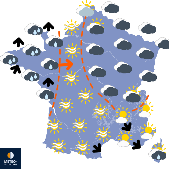 Carte de température France