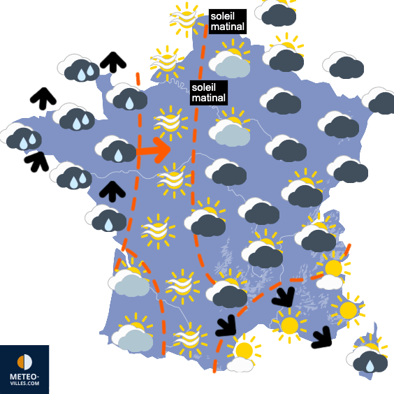 Carte de température France