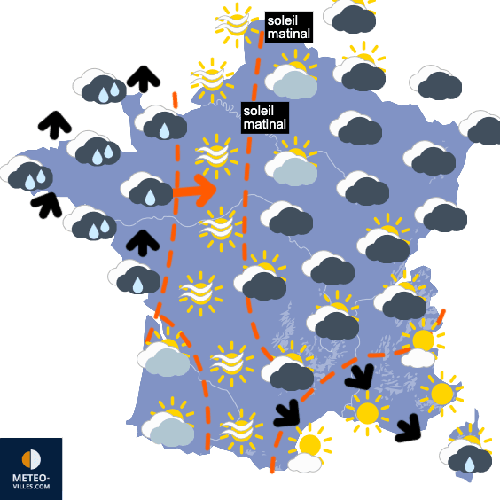 Carte de température France