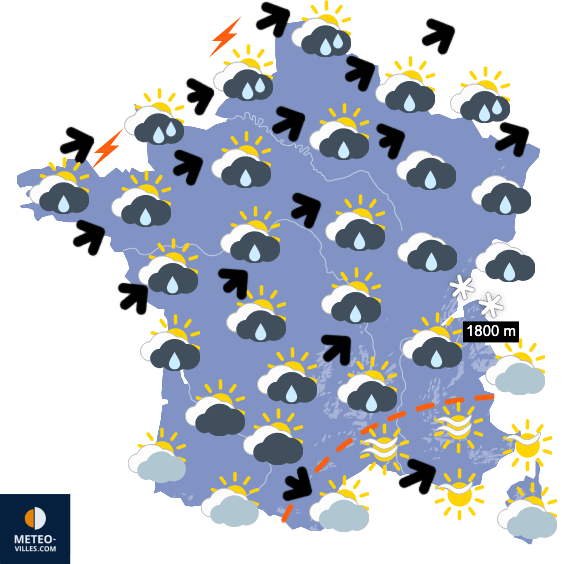 Carte de température France