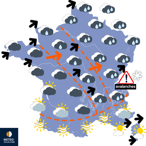 Carte de température France