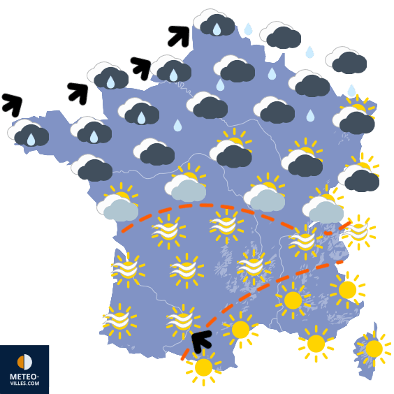 Carte de température France