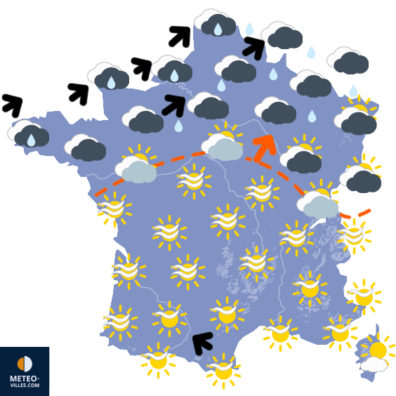 Carte de température France