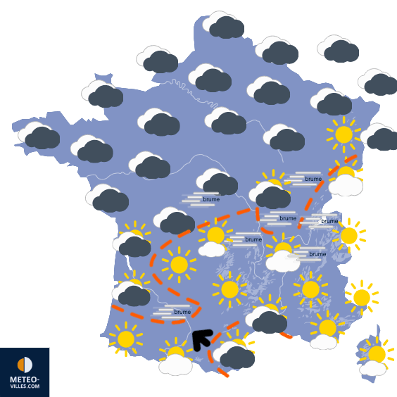 Carte de température France