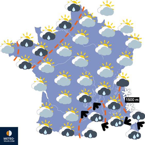 Carte de température France