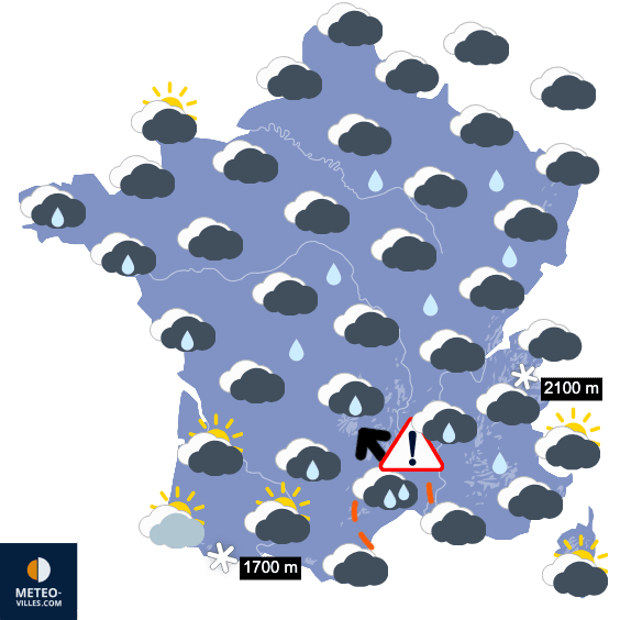 Carte de température France