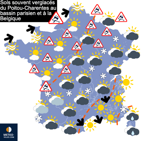 Carte de température France