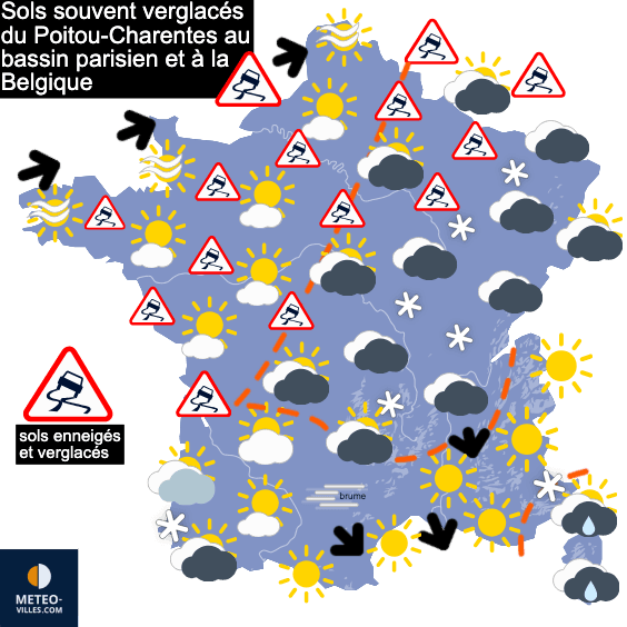 Carte de température France