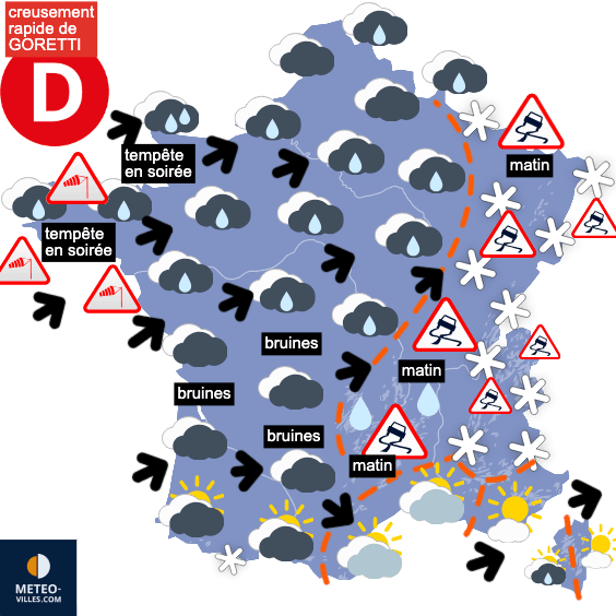Carte de température France