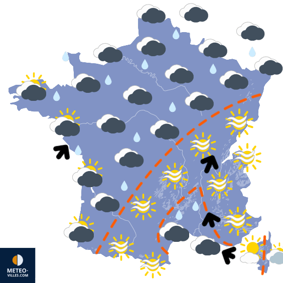 Carte de température France