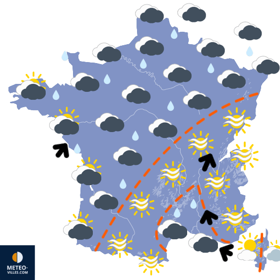 Carte de température France