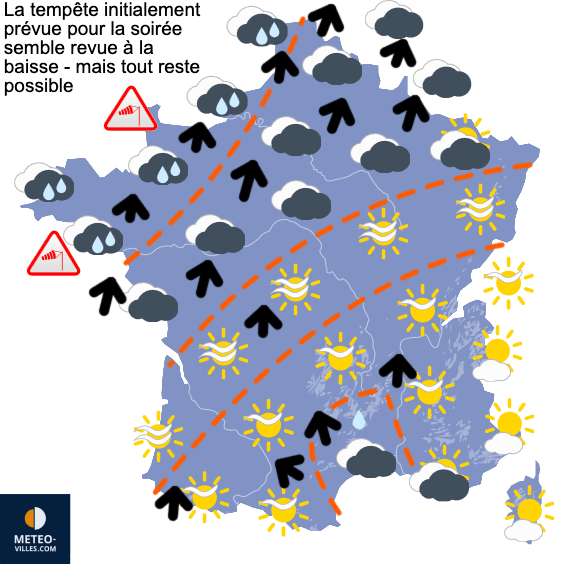 Carte de température France