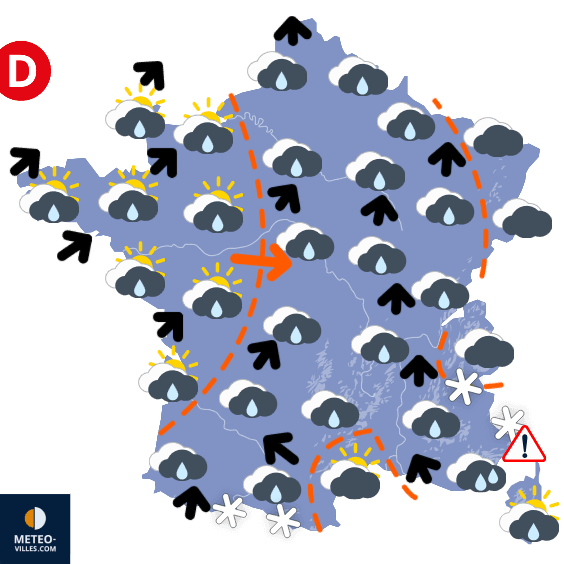 Carte de température France