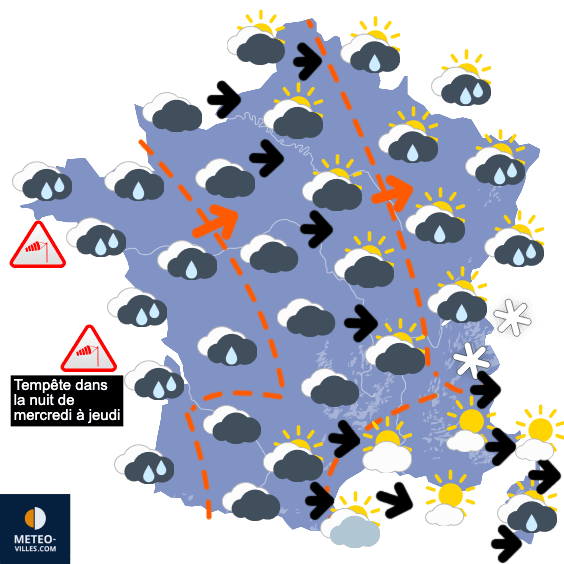 Carte de température France