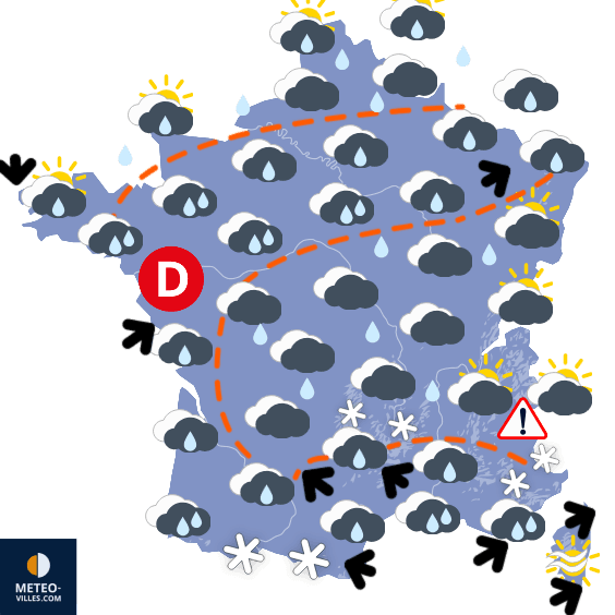 Carte de température France