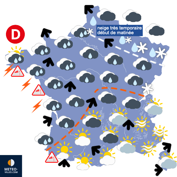 Carte de température France