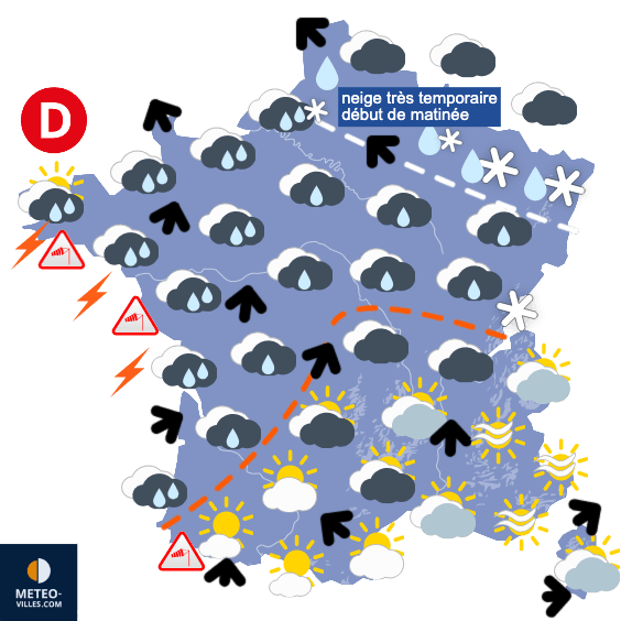 Carte de température France