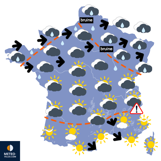 Carte de température France