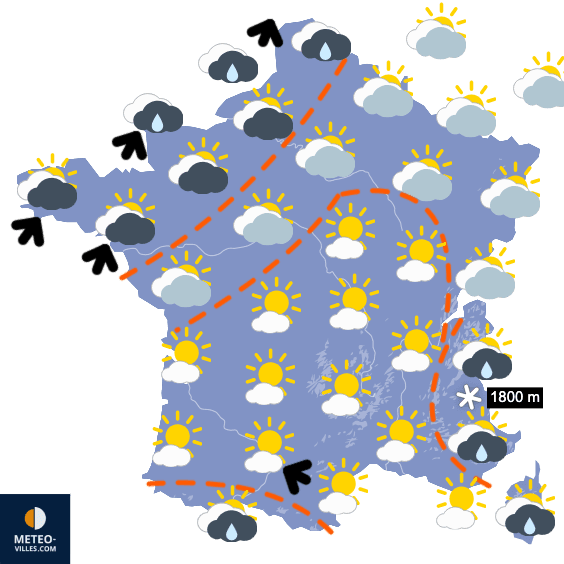 Carte de température France