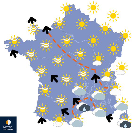 Carte de température France
