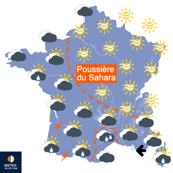 Carte de température France