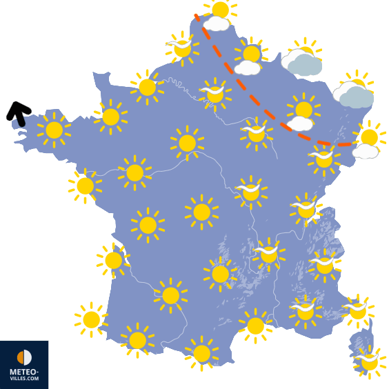 Carte de température France