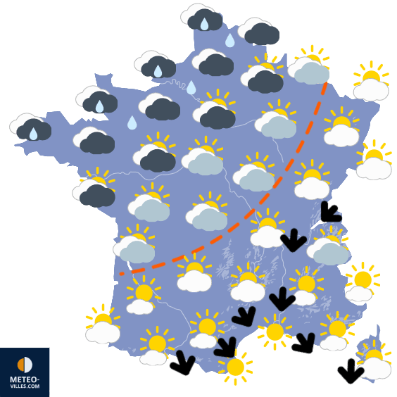 Carte de température France