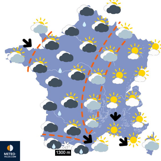 Carte de température France