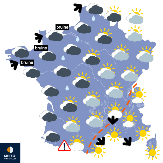 Carte de température France