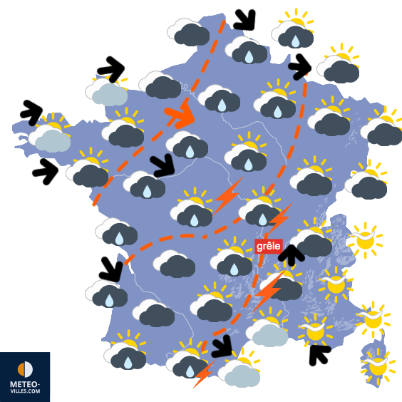 Carte de température France