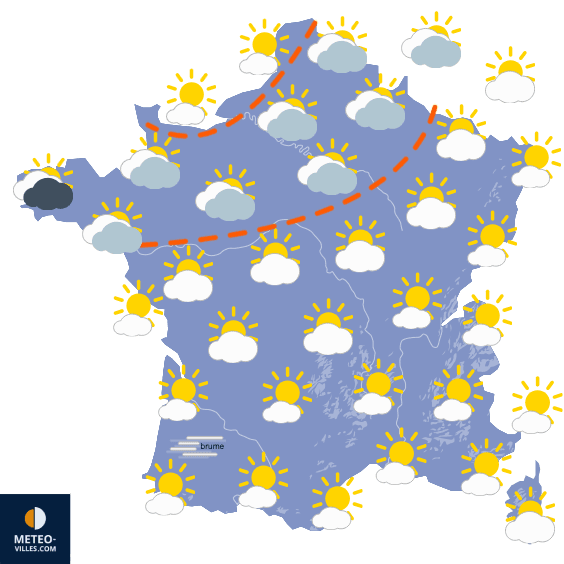 Carte de température France