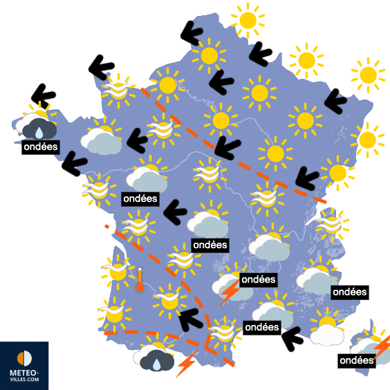 Carte de température France
