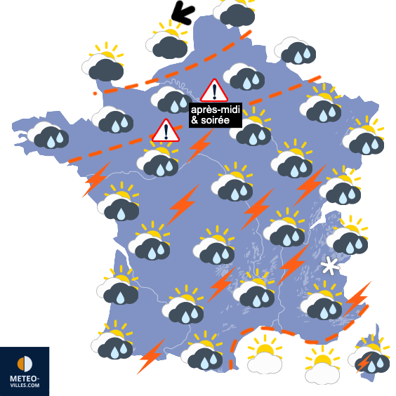 Carte de température France
