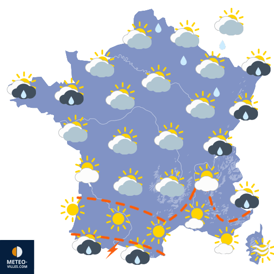 Carte de température France