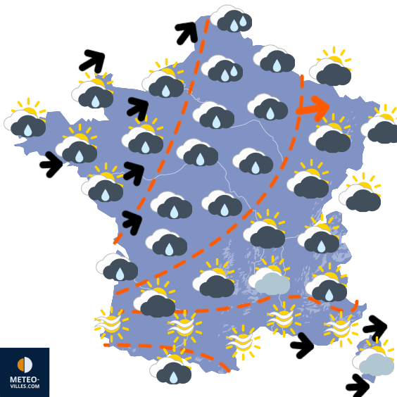 Carte de température France