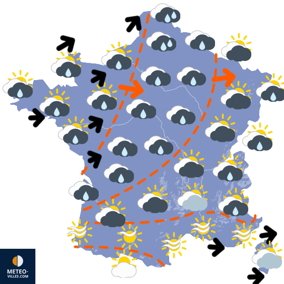Carte de température France